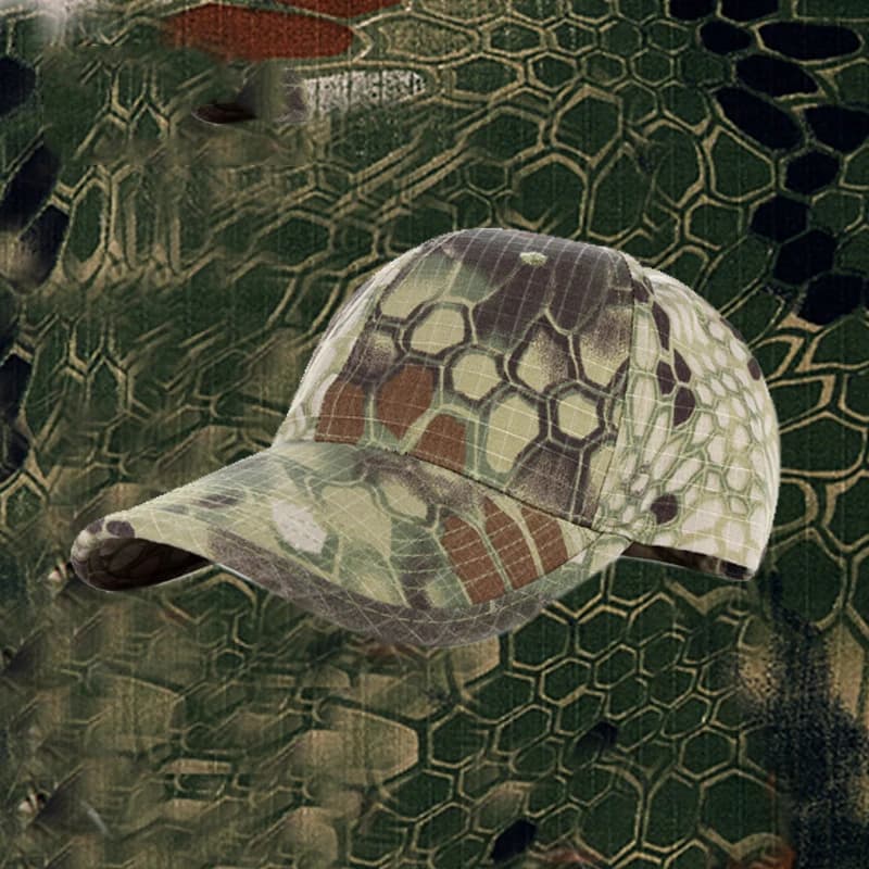 Casquette camouflage personnalisable logo pêche - Chapeau baseball ajustable jungle tactique randonnée
