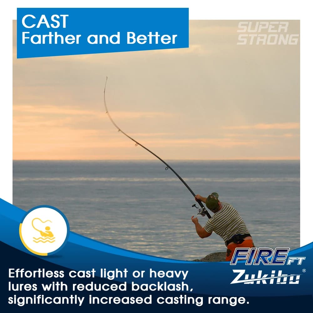Ligne braid fusionnée ZUKIBO FIRE FT Micro - Simple brin 100m-500m - Lisse, fine, haute résistance abrasion glace