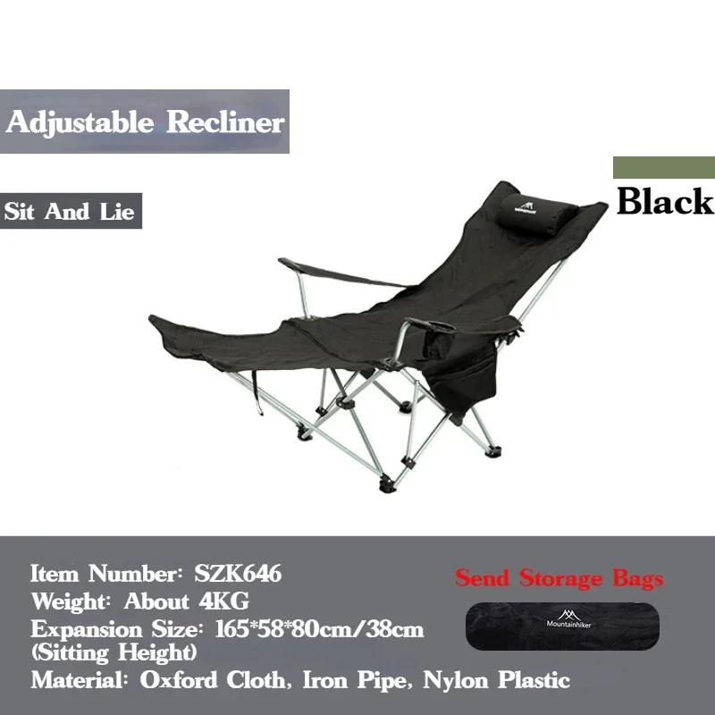 Chaise relax pliante outdoor portable ultra-légère dossier inclinable pour pêche camping étudiant