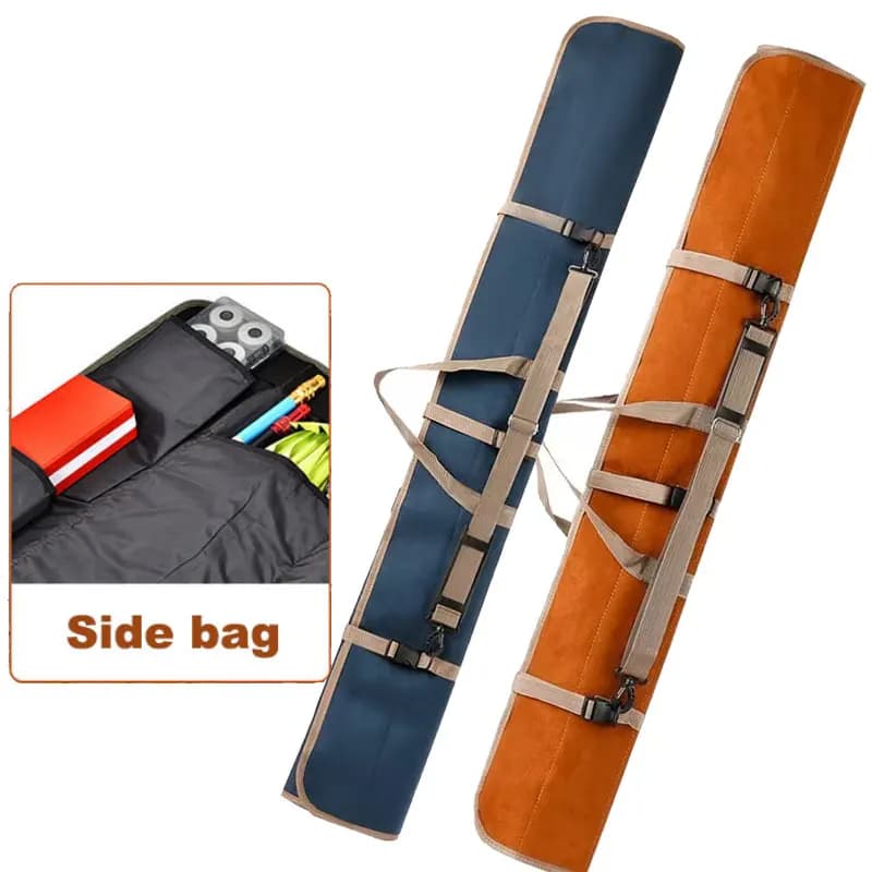 Sac canne à pêche imperméable 120cm à 150cm - Étui roulant pour matériel de pêche avec parapluie