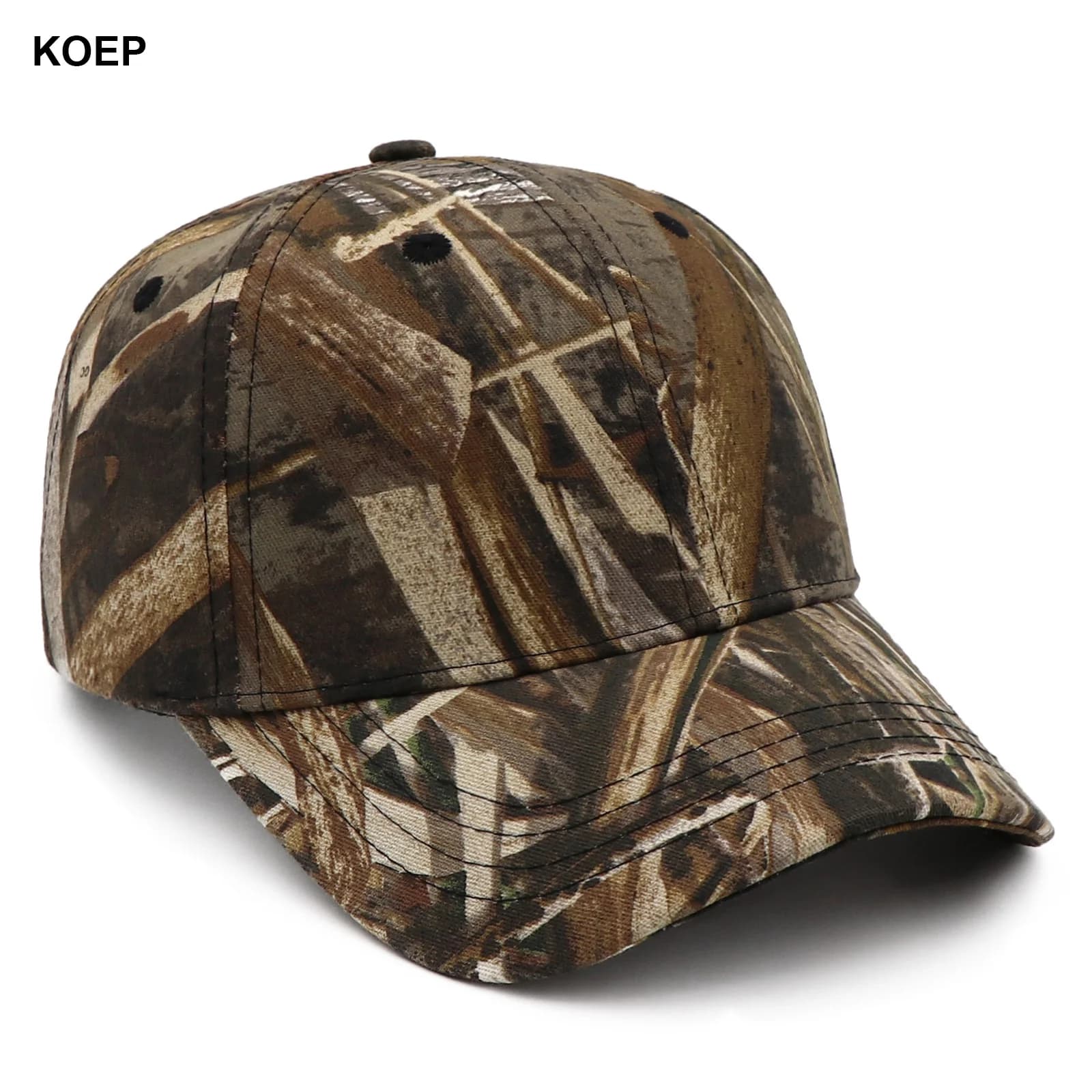 Casquette snapback camouflage roseaux KOEP KBRT2 pour pêche aux canards sauvages étangs