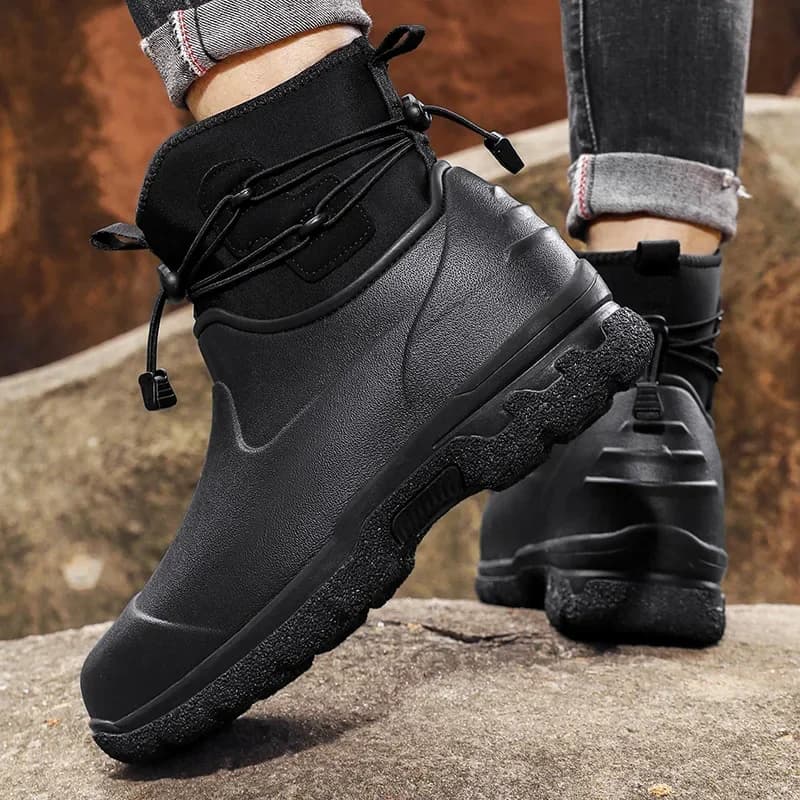 Bottes neige homme hiver montagne doublées polaire étanches antidérapantes chaudes chaussures outdoor