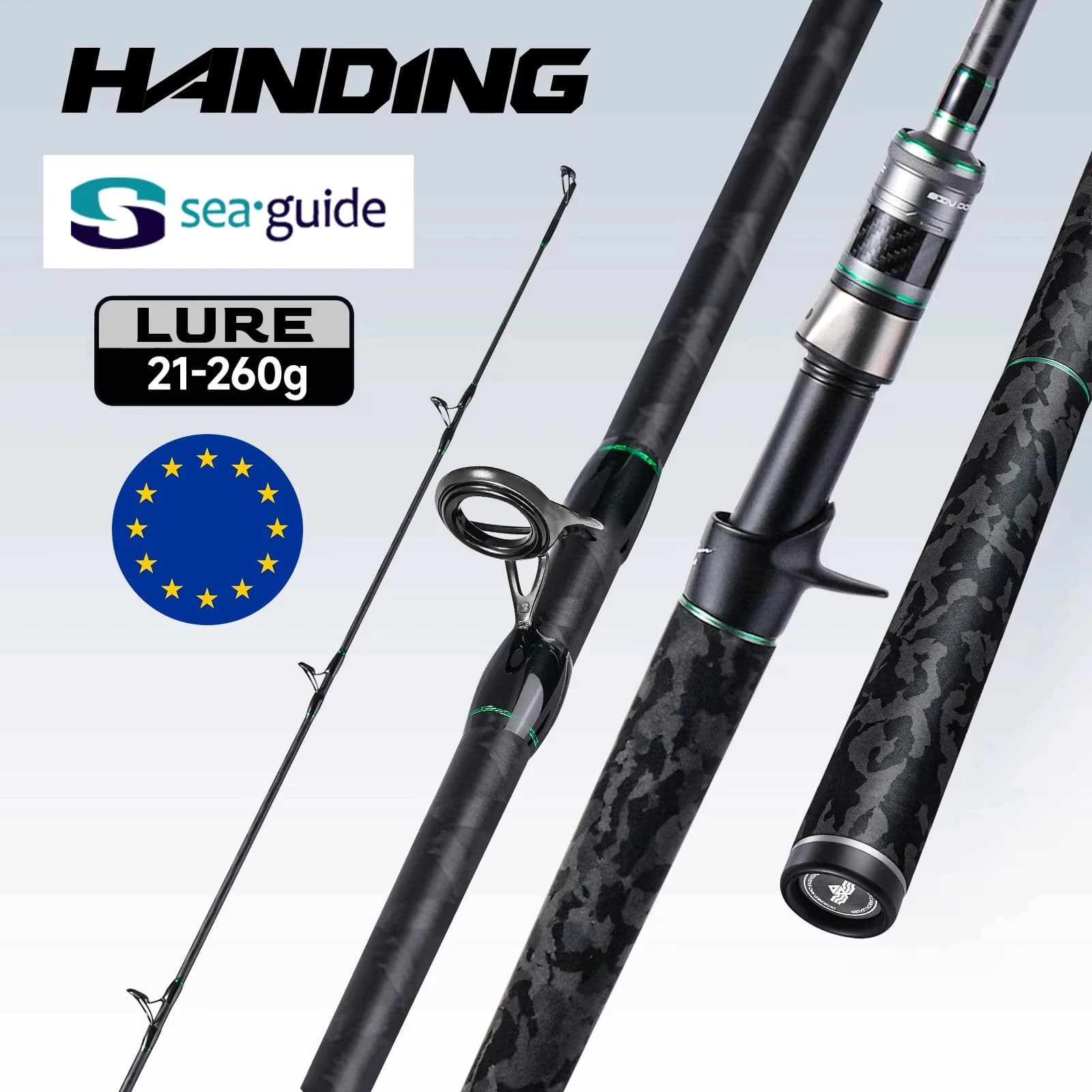 Canne à pêche puissante pour gros carnassiers brochet black bass 260g max action rapide 2.13-2.69m
