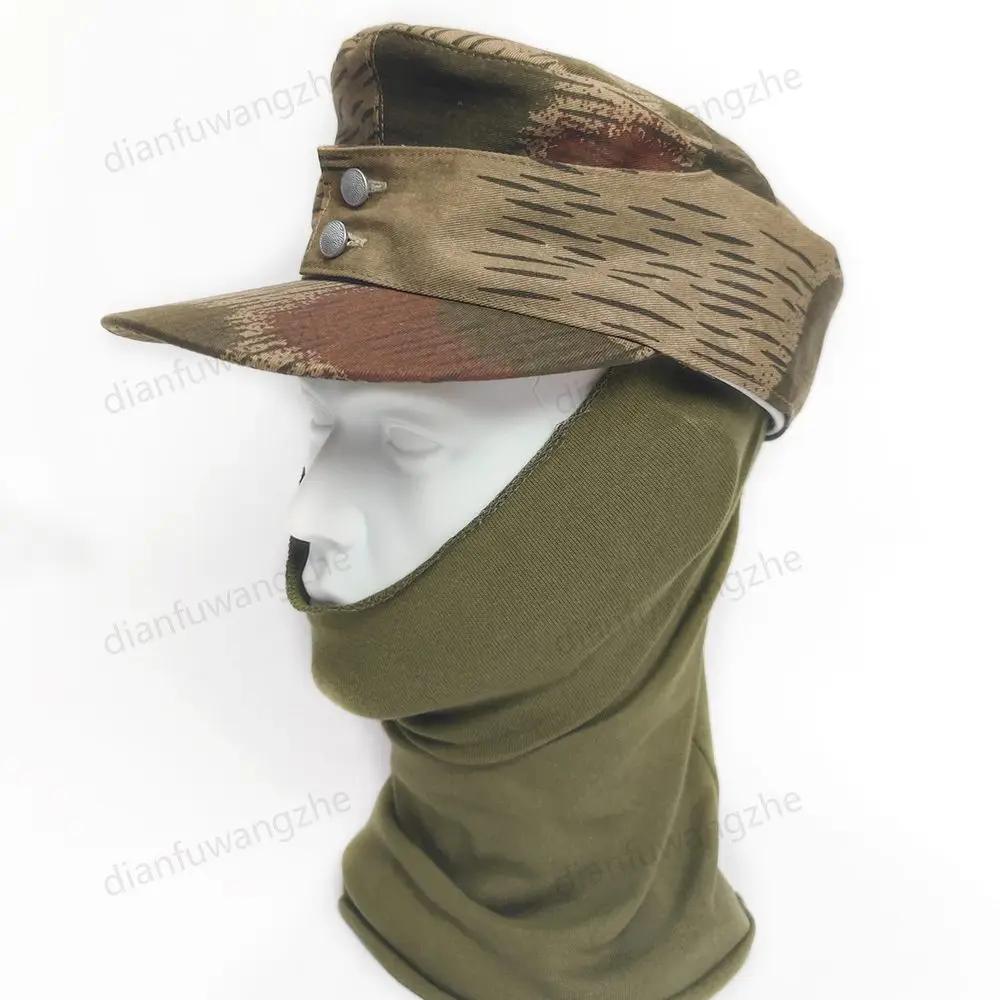 Casquette plate camouflage allemande M43 pour pêche tactique et randonnée aquatique