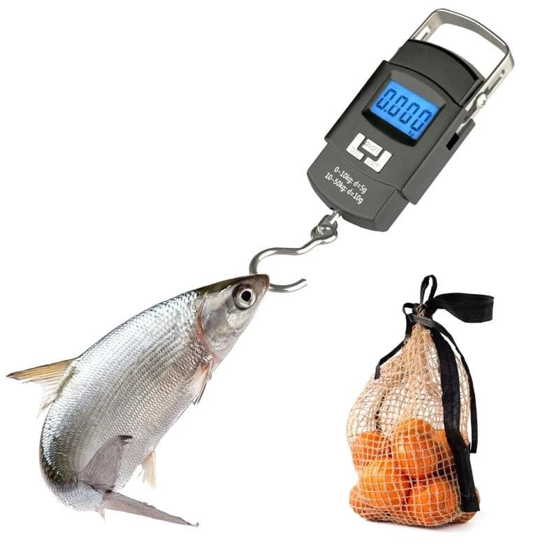 Balance digitale main C9GC pour pesée valises et poissons pèse-bagages portable avec écran numérique