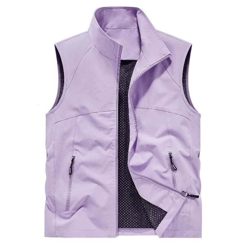 Veste sans manches homme respirante et coupe-vent pour randonnée et montagne, confortable polyvalente mi-saison