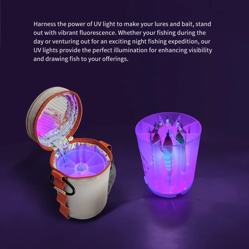 Boîte de rangement UV pour leurres de pêche - étui rigide pour jigs métal et leurres souples
