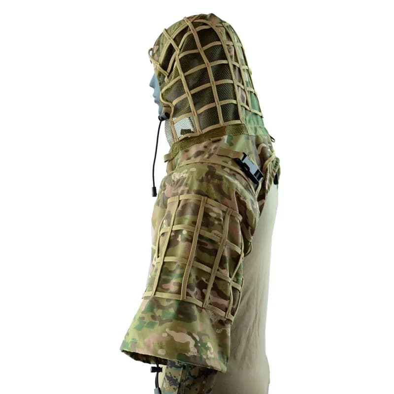 Capuche ghille vipère sniper tactique combat chasse tir veste camouflage forêt manteau pêche affût