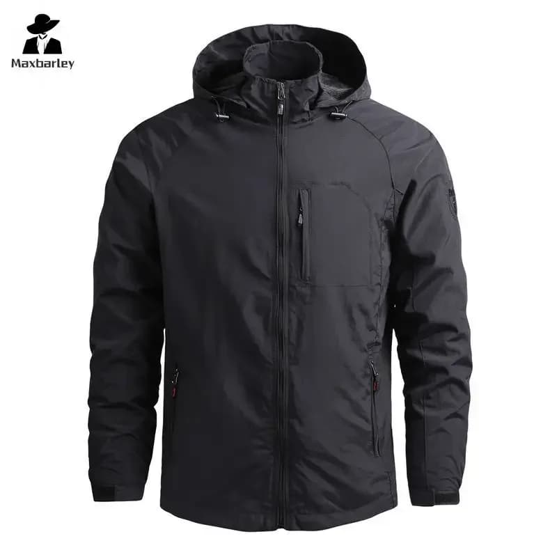 Veste imperméable homme printemps plus taille coupe-vent pêche camping gorpcore capuche