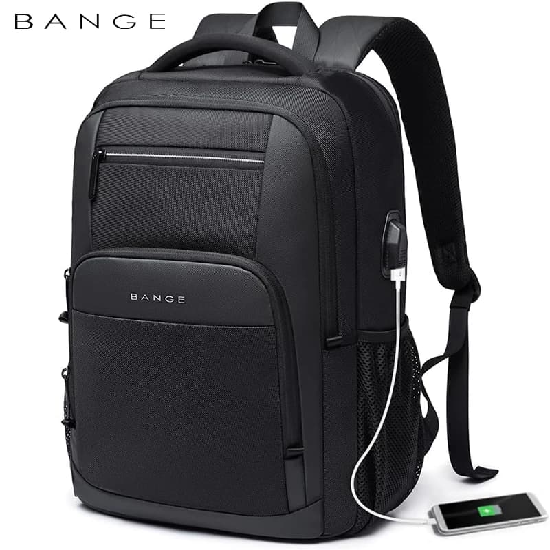 Sac à dos étanche avec port USB pour ordinateur 15,6 pouces - Sac école ado homme et femme