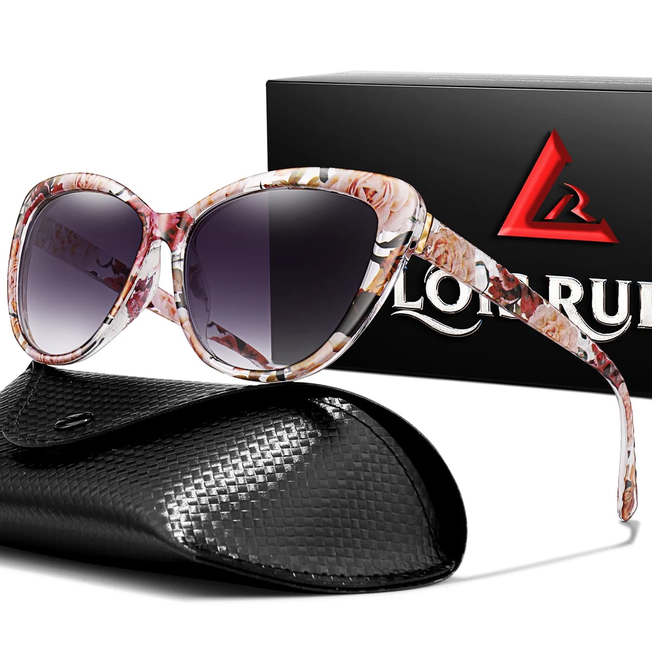 Lunettes de pêche vintage homme femme rétro rondes protection UV sport extérieur randonnée avec étui
