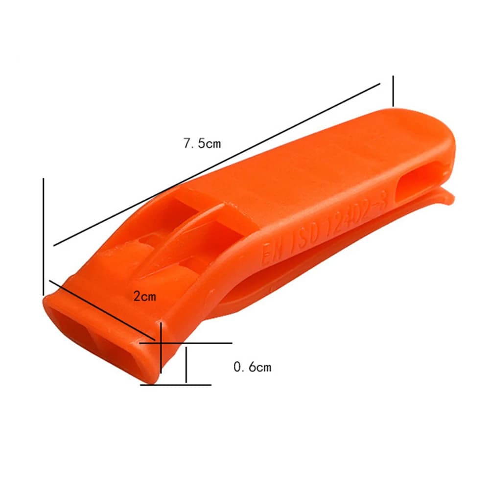 Lot de sifflets de survie multifonction double tube pour camping randonnée pêche - 1 à 40 pièces
