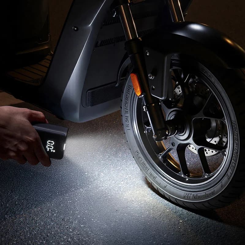 Pompe à air électrique Mijia portable 2025 - Compresseur 150PSI avec détection pression pneus vélo