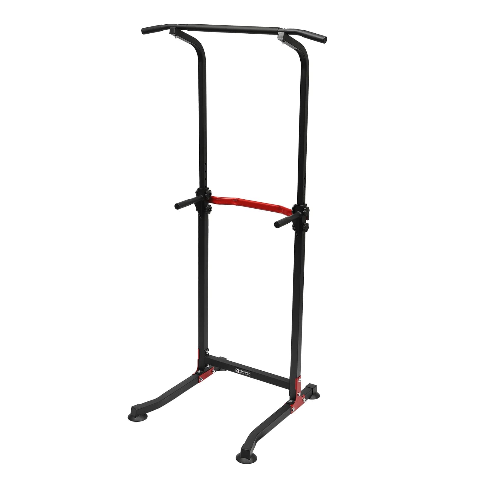 Power Tower Dip Station - Barre de traction multifonction ajustable pour pectoraux, dos et abdos