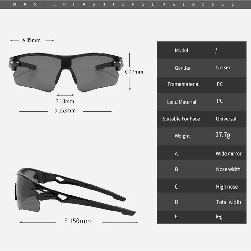 Lunettes de sport colorées anti-ultraviolet pêche - Nouveau modèle 9355 pour alpinisme cyclisme plein air