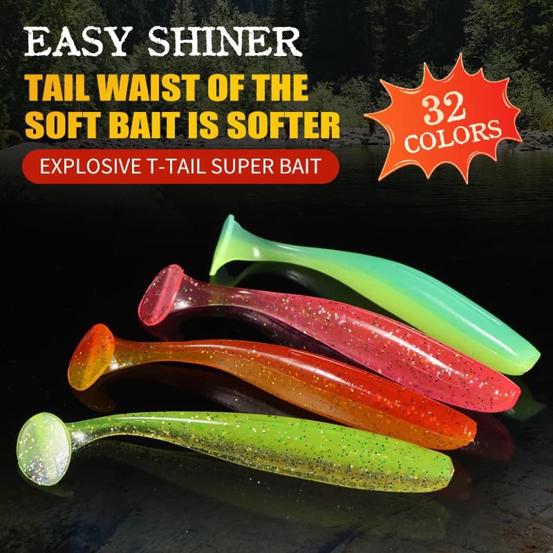 Leurre souple Supercontinent shiner 50-100mm pour gros brochets - accrochage facile et nage naturelle