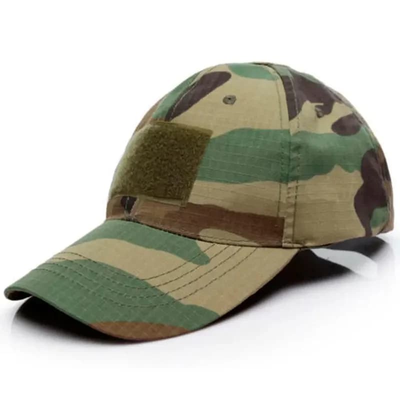 Casquette tactique camouflage pêche paintball - Snapback ajustable activités outdoor randonnée