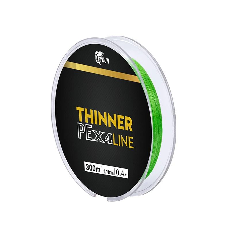 Ligne de pêche Leydun Micro Thinner 300m 4 brins PE Japon - Fil monofilament carpe et pêche à la mouche