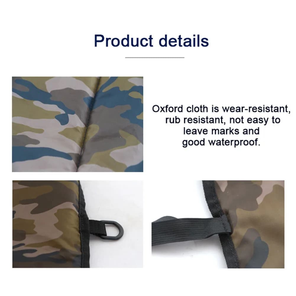 Tapis décrochage pêche toile Oxford pliable - Mat carpiste rembourré pour pêcheur utilisation