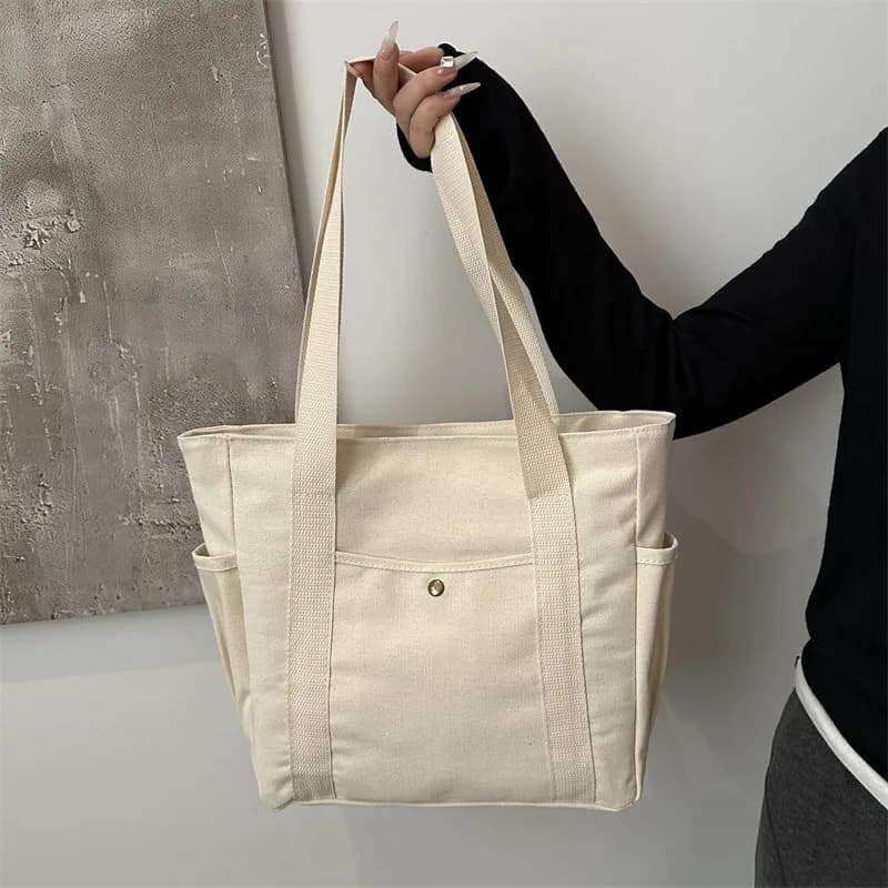 Sac tote canvas Homefish grand volume pour transport équipement pêche, études et shopping quotidien