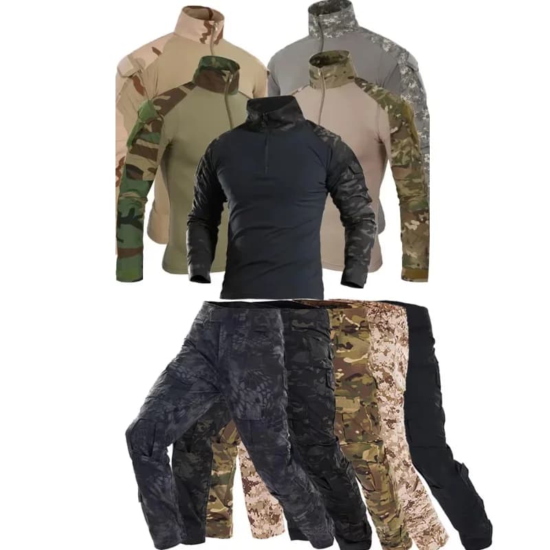 Ensemble BDU tactique complet - Tenue camouflage polyvalente paintball chasse pêche