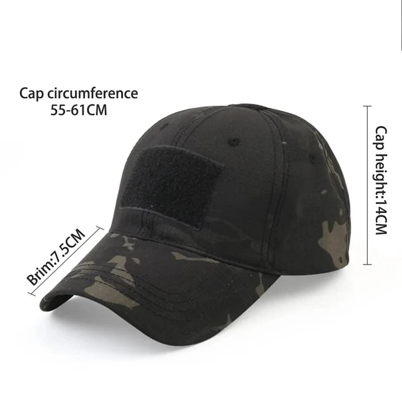 Casquette baseball camouflage pour pêche et sports outdoor - Modèle ajustable homme