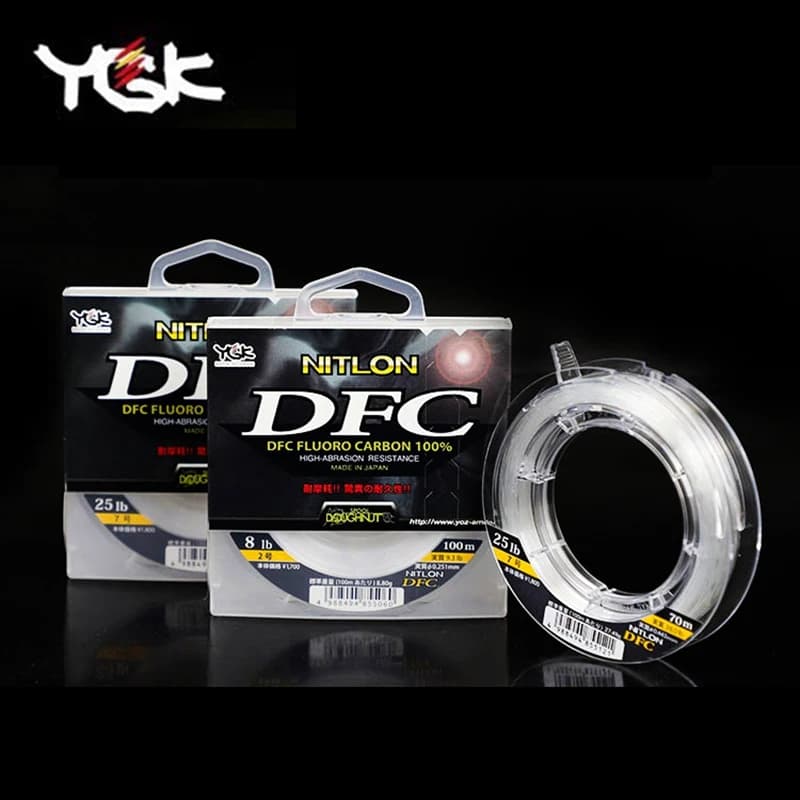 Bas de ligne fluorocarbone YGK DFC 100m - Leader japonais professionnel 4LB-30LB pour pêche précise