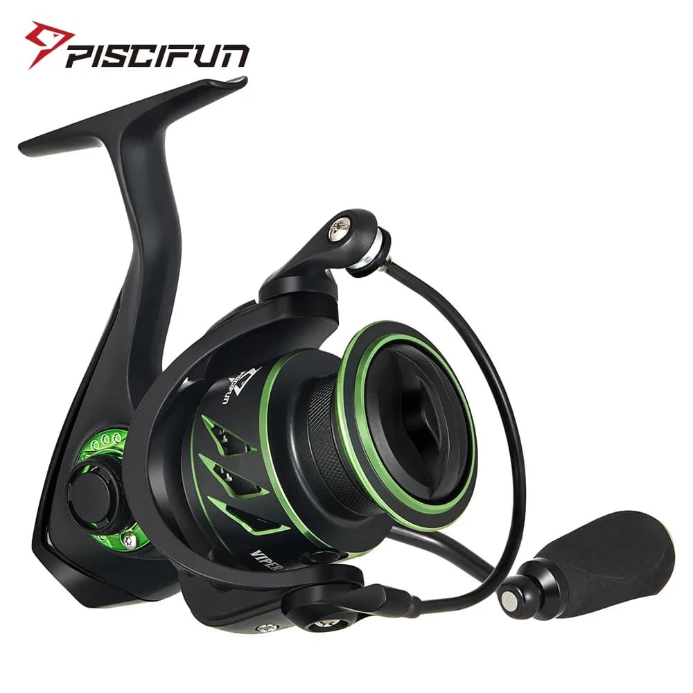 Moulinet spinning Viper X Piscifun 4-15kg drag ultra-léger 10+1 roulements pour pêche mer et gros carnassiers