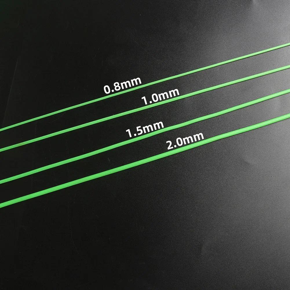 Manchon lumineux de pêche nocturne 1/1.5m vert - Tube silicone souple pour ligne et hameçon