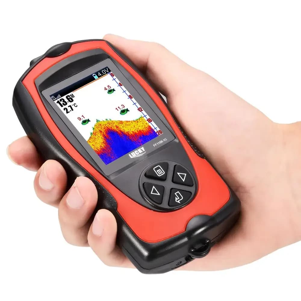 Sonar pêche filaire portable Lucky FF1108-1CT 100m profondeur écran couleur 2.4 pouces