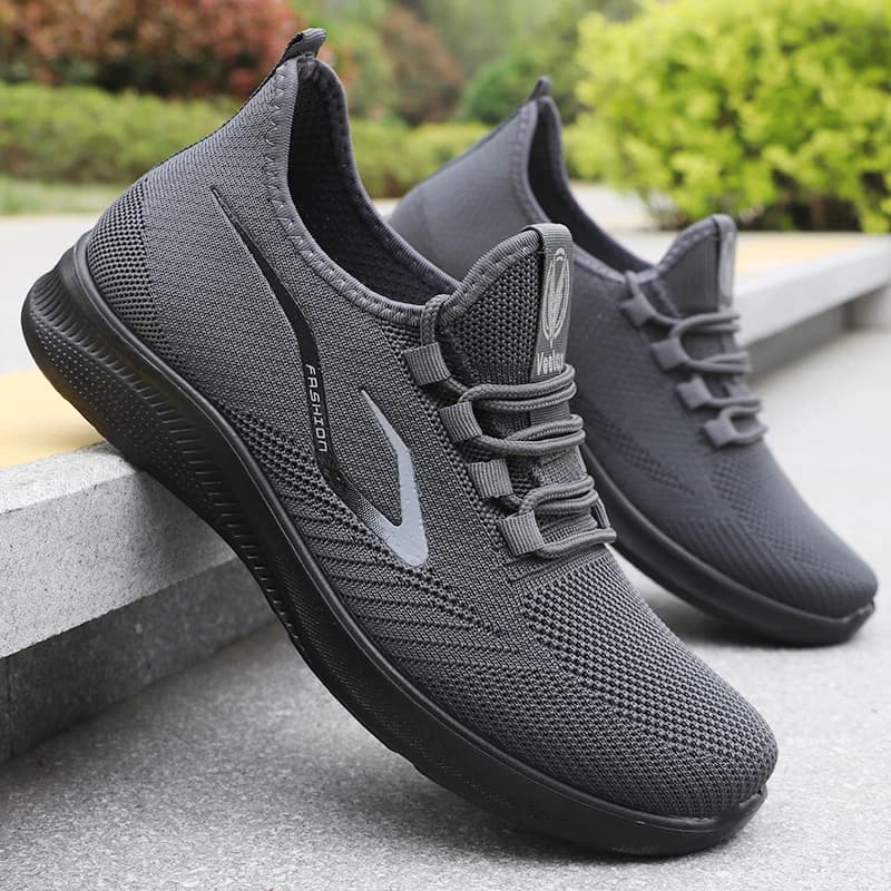 Chaussures running homme pêche légères - Baskets tressées respirantes antidérapantes sport