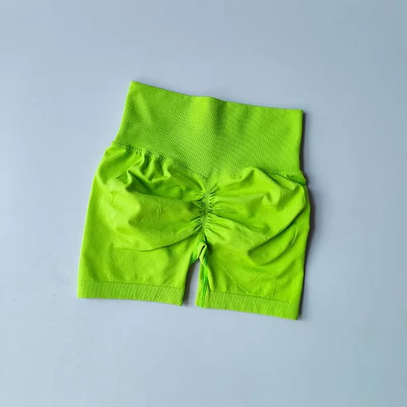 Short sport femme pêche taille haute remodelant affinant running séchage rapide trois points
