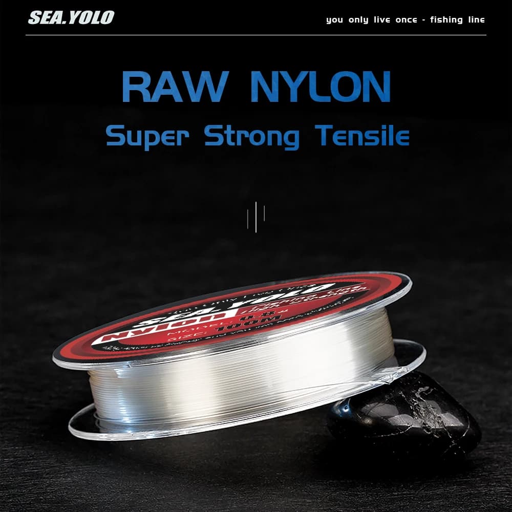 Ligne nylon cristal transparent Sea.Yolo 100m importée du Japon - Ligne principale pêche