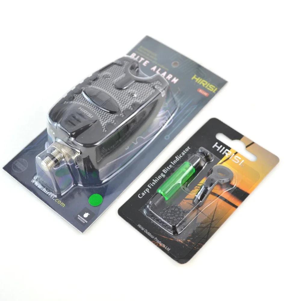 Kit alarme et swingers Hirisi 1+1 pour carpe - Indicateur LED 4 couleurs avec détecteur de touches précis