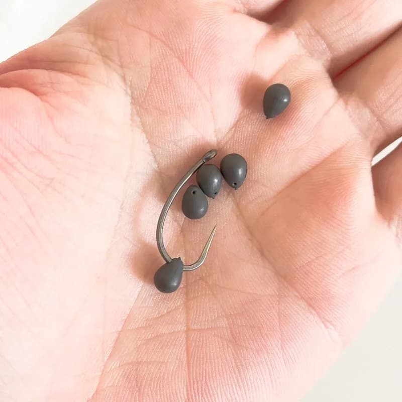 Perles plombées tungstène Downforce 0.42g pour la pêche de la carpe et montage de l'hameçon