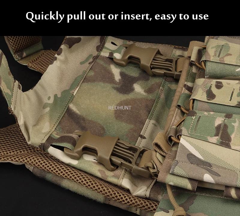 2 boucles tactiques QASM 2.5CM pour sac de pêche - Libération rapide sécurisée pour usage intensif