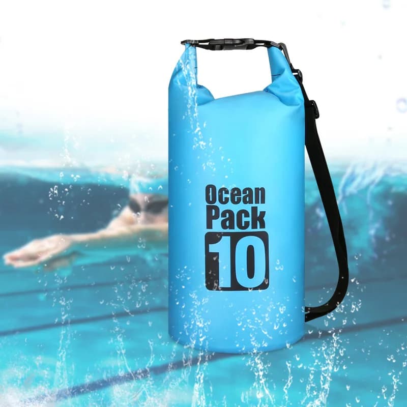 Sac étanche flottant 500D 2L à 30L pour pêche en bateau rafting et activités nautiques