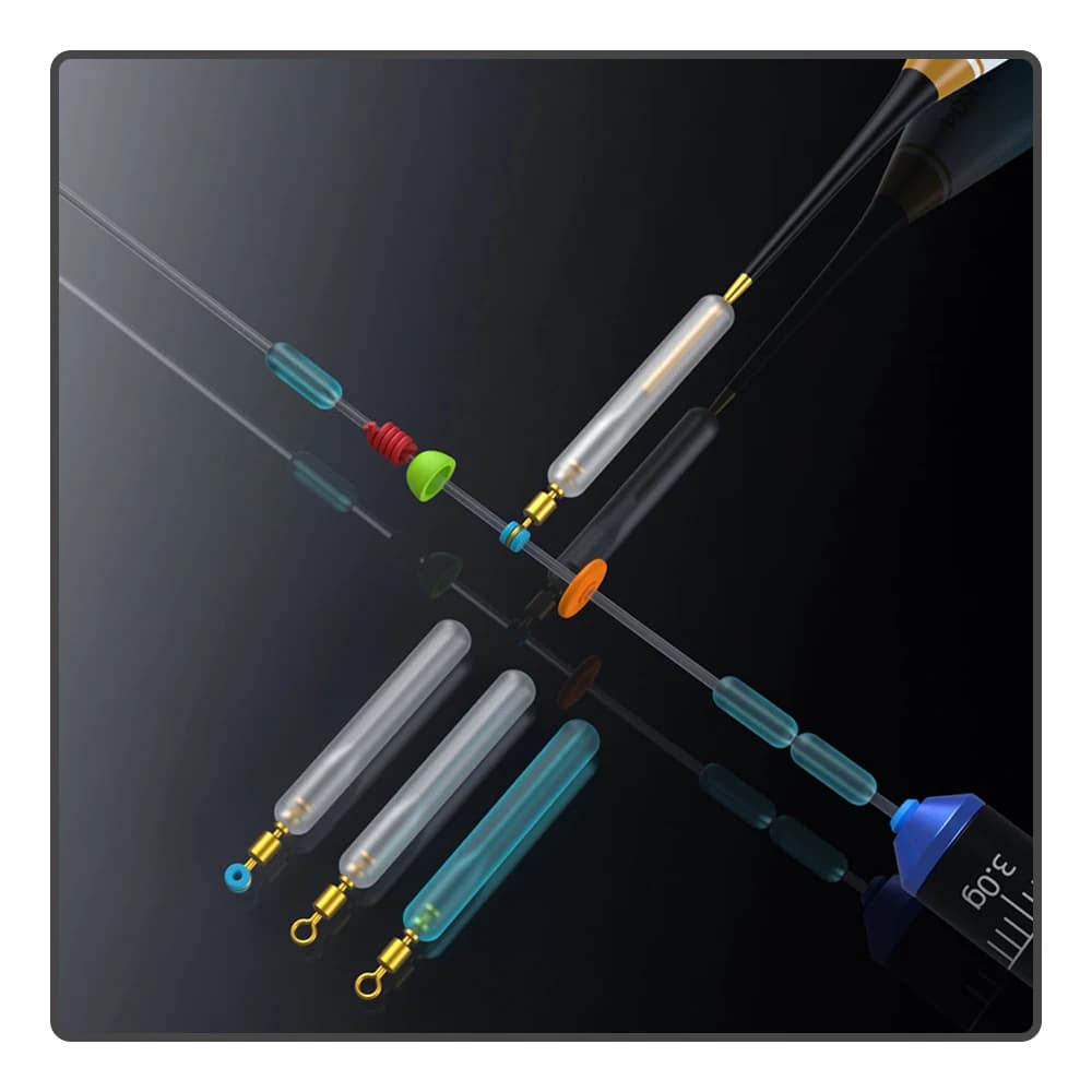 Manchon Flottant Silicone Haute Qualité avec Connecteur Laiton Anti-Rouille pour Montage Coulissant Pêche