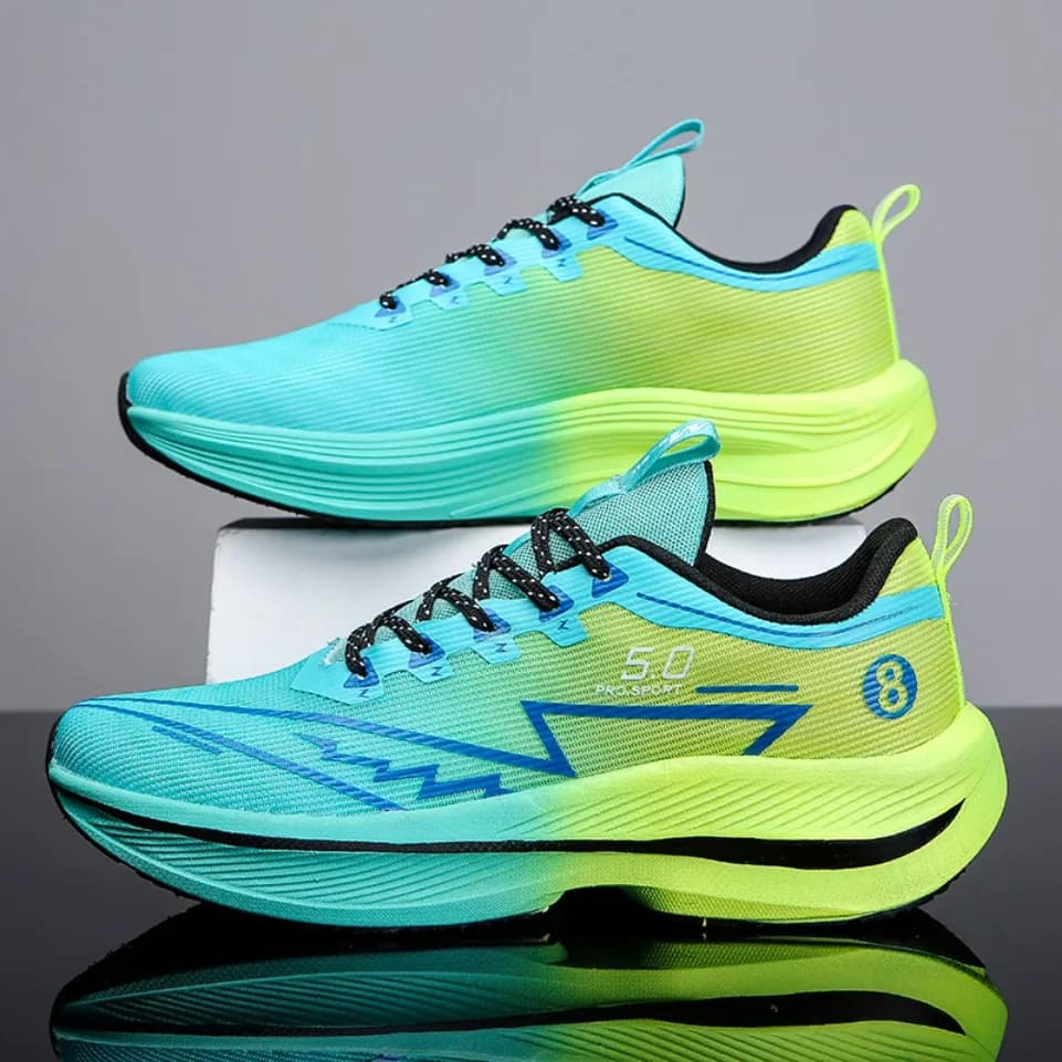 Chaussures running plaque carbone pour pêche performance - Sneakers amorti choc pêche sportive haut niveau