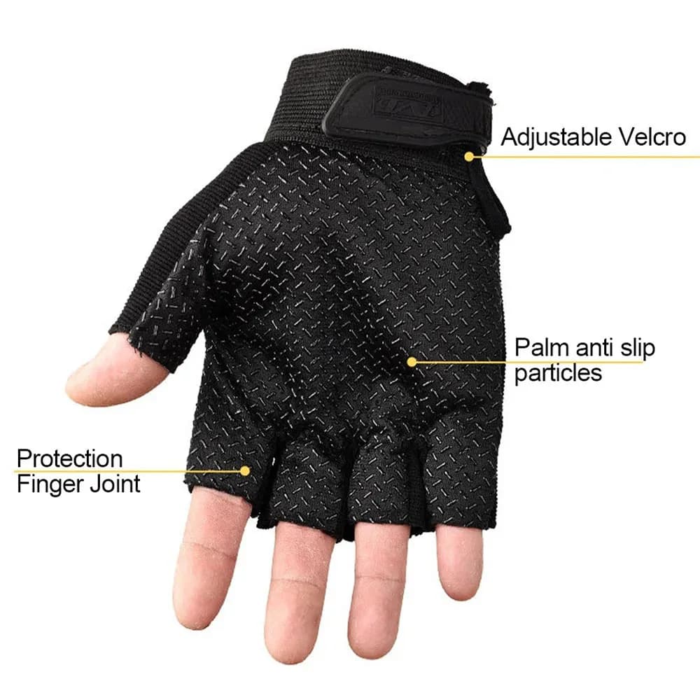 Moufles tactiques coupe-vent entraînement hiver écran tactile tir vélo demi-doigt équipement sécurité