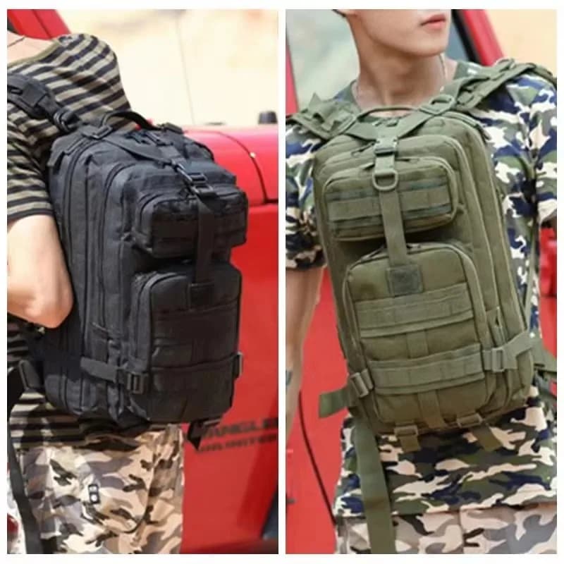 Sac à dos tactique pêche camouflage randonnée chasse 3 compartiments nylon équipement extérieur