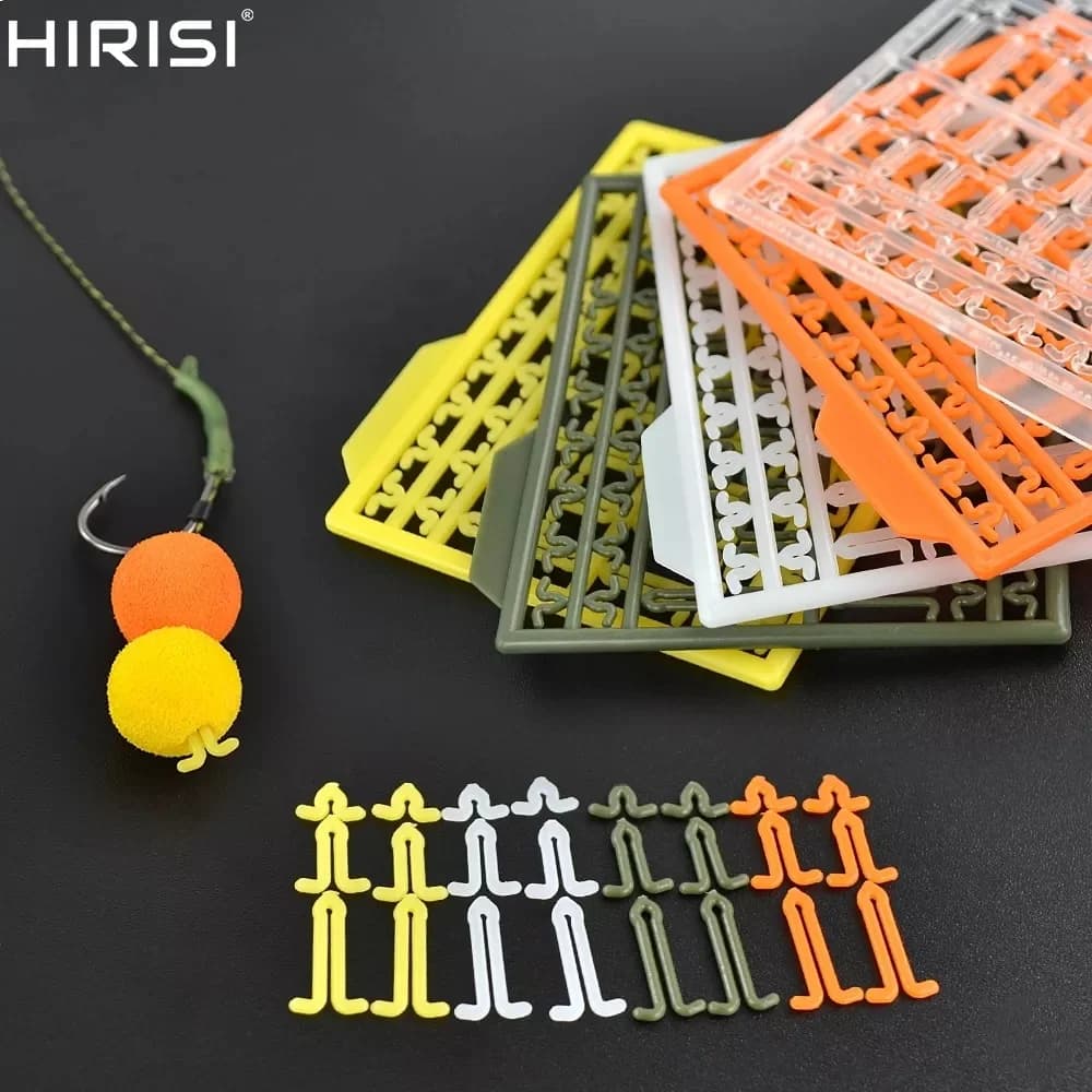 5 Pièces Stoppers V pour Boilies Pêche Carpe - Accessoires Montage Hair Rig Perçage Appâts