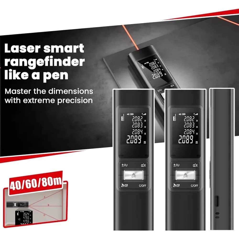 Télémètre laser double croix avec mesure d'angle pour pêche technique et construction