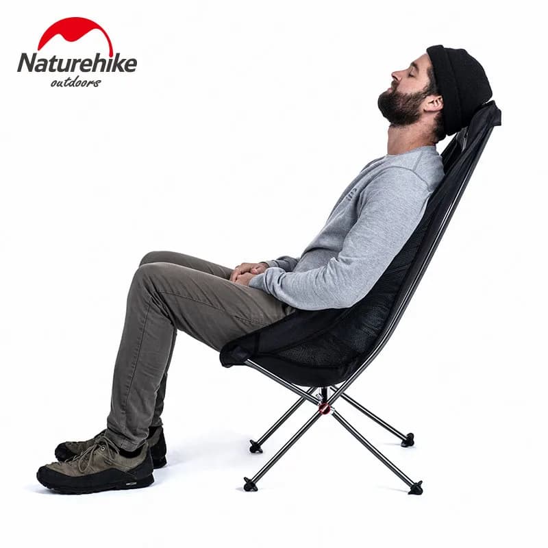 Chaise compacte pliante Naturehike ultralégère - Siège pêche pique-nique plage aluminium portable