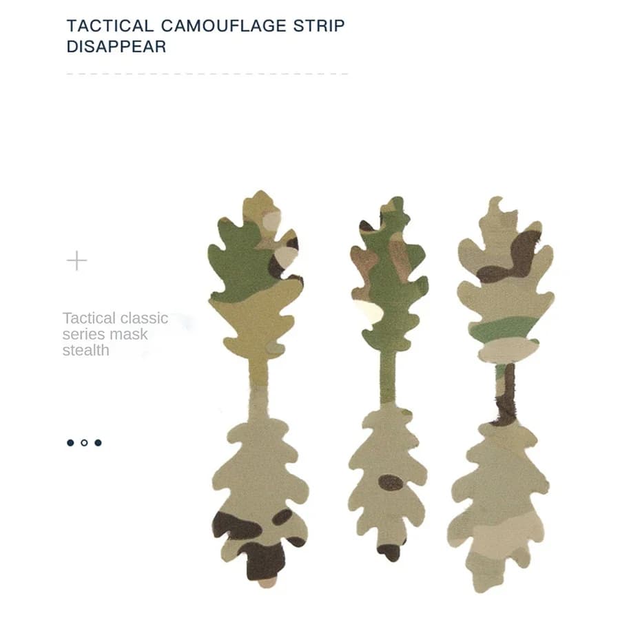 15 bandes camouflage tactiques pour casque de pêche - Kit DIY disparition visuelle chasse pêche paintball
