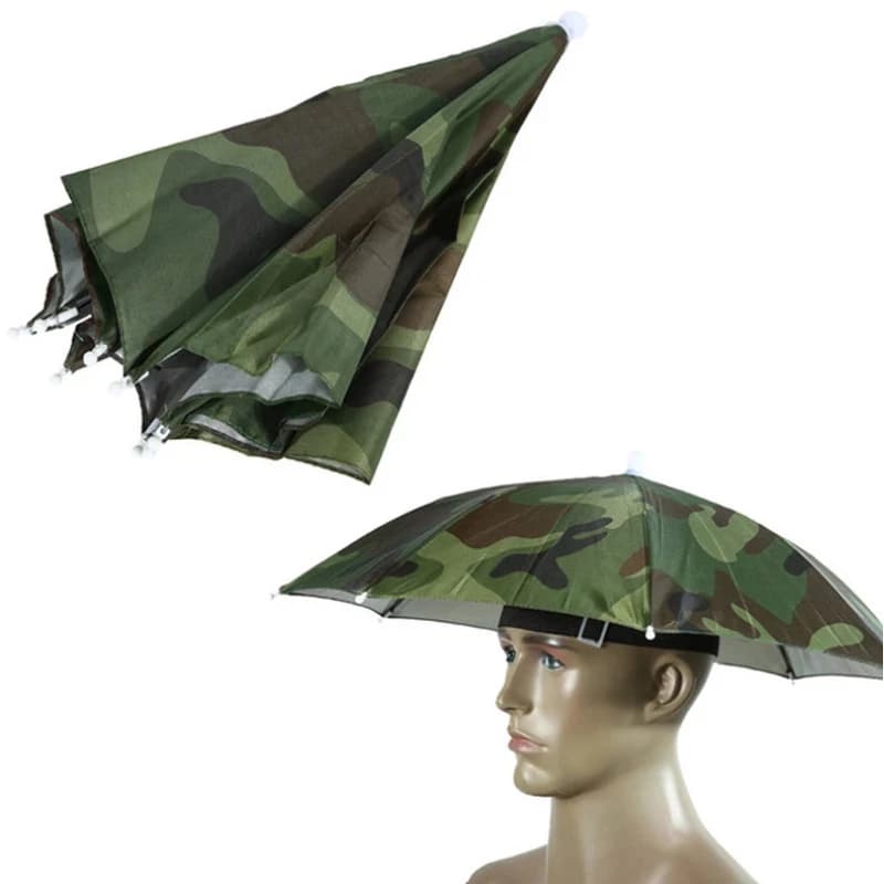 Chapeau parapluie pliable pêche imperméable protection solaire portable camping plage