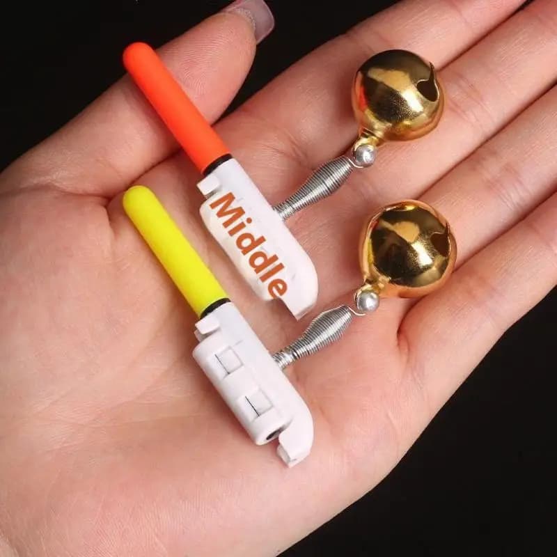 5 bâtons lumineux électroniques réutilisables pour canne à pêche avec alarme sonore LED - Accessoires complets