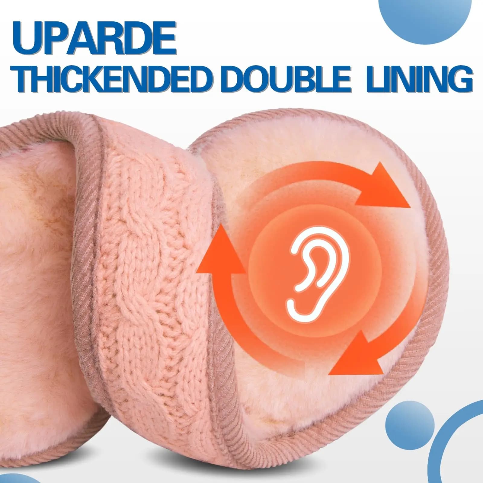 Protège-oreilles polaire hiver ajustables homme femme froid sport outdoor pêche