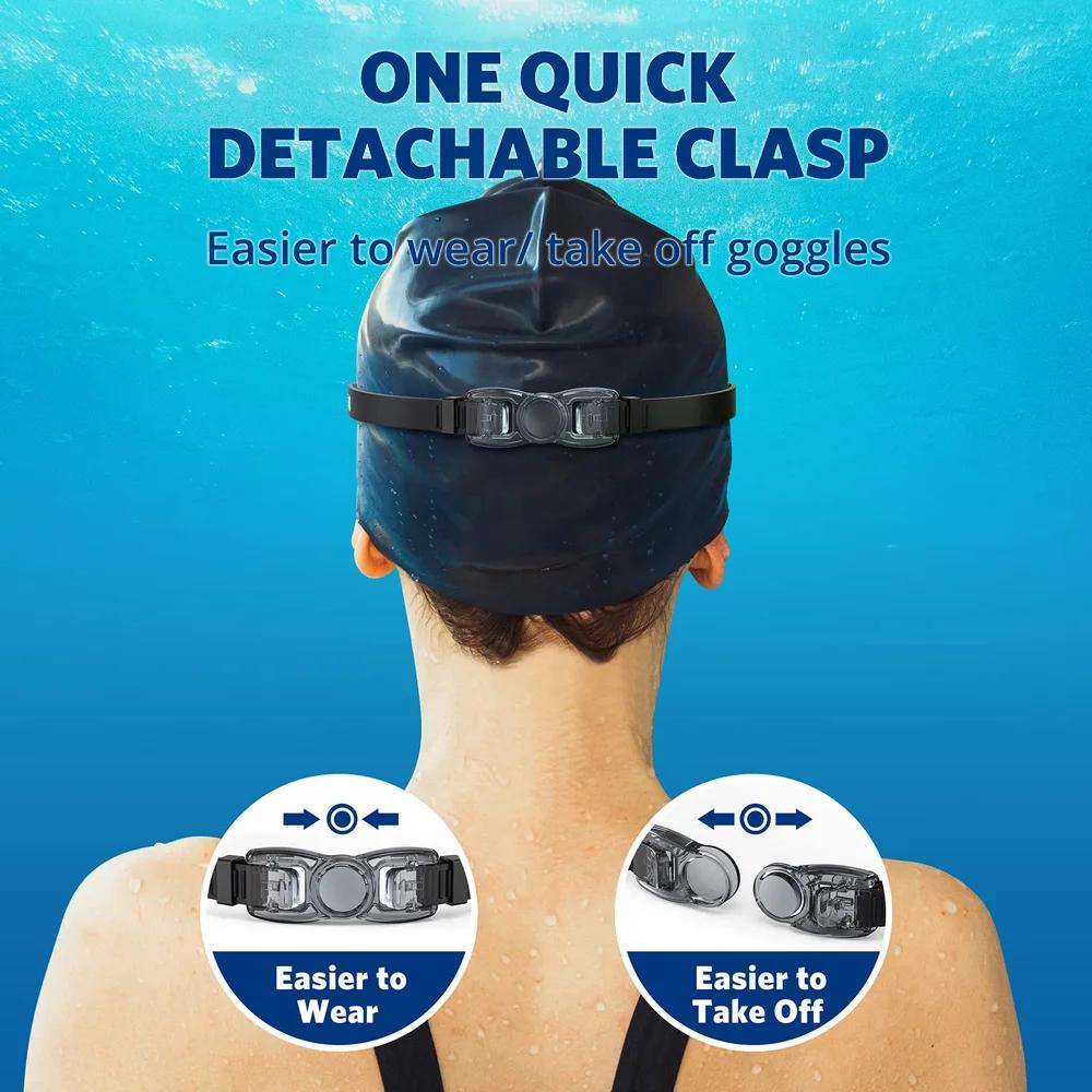 Lunettes natation professionnelles étanches - anti-buée 100% UV sans fuite adultes