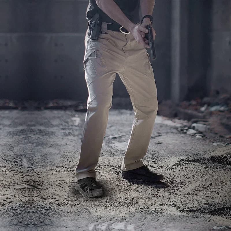Pantalon cargo tactique 5XL grande taille - Randonnée pêche élastique poches imperméable résistant
